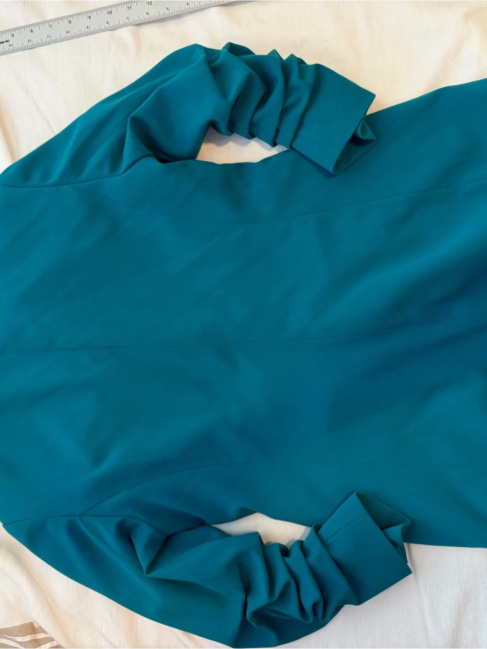 Michael Kors Teal Single-Button Tailored Blazer